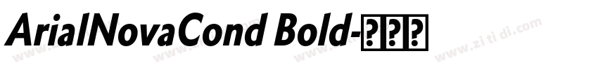 ArialNovaCond Bold字体转换